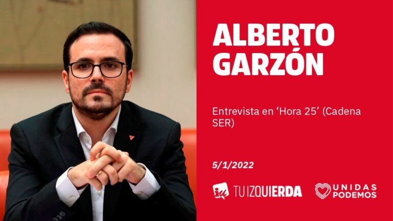 Alberto Garzón hoy: Contundentes declaraciones sobre la crisis económica