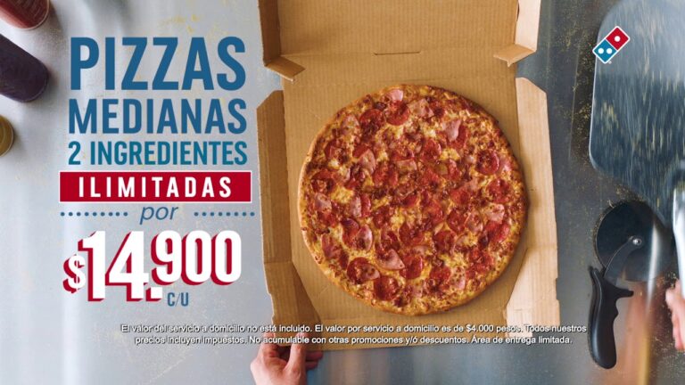Prueba la variedad y calidad de las irresistibles Dominos Pizza La Línea